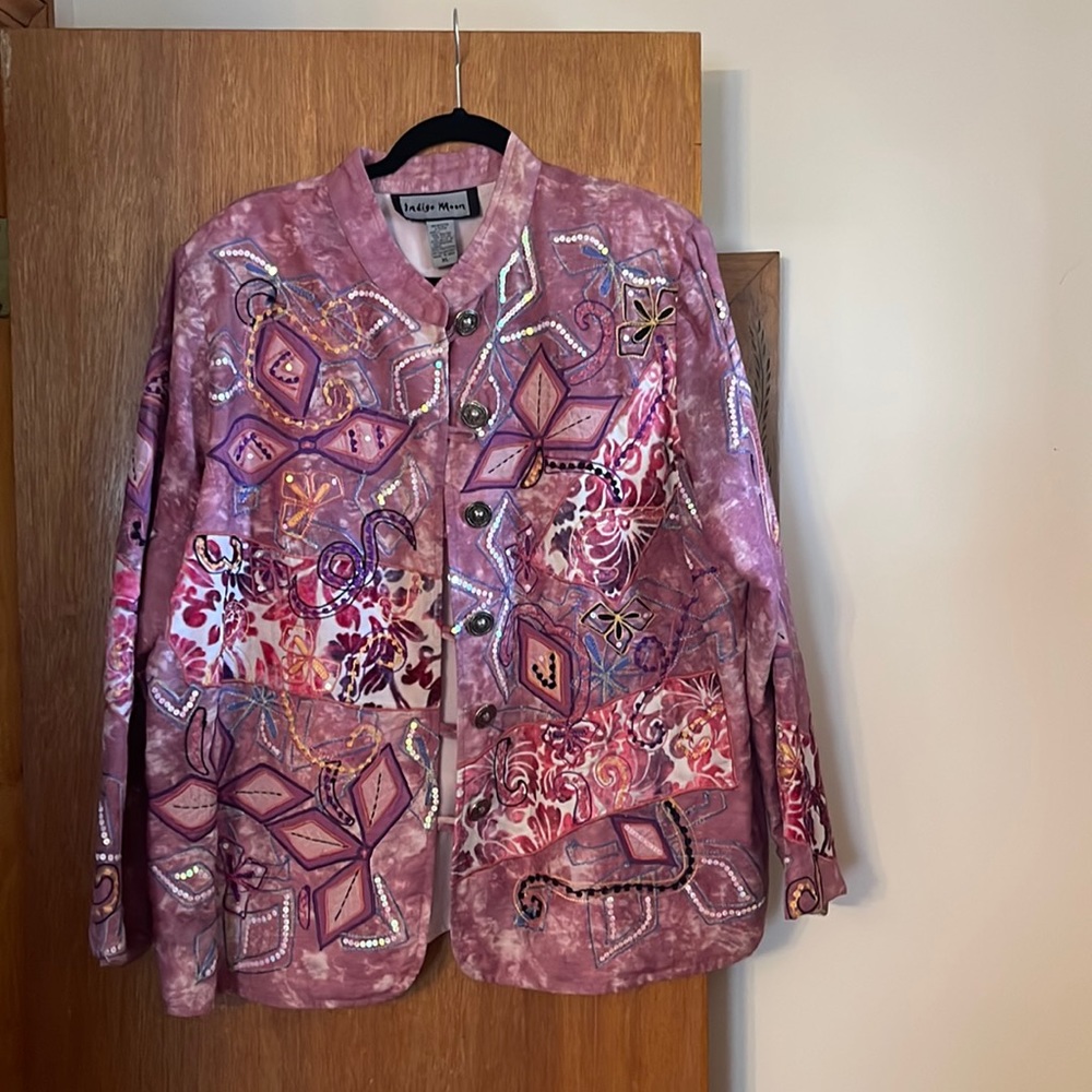 Bright purple and pink eclectic jacket